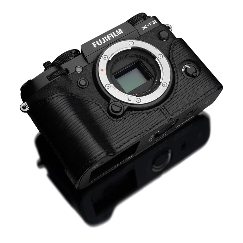 Gariz BL-XT2ABK Leather Camera Half Case Black for Fujifilm Fuji X-T2 / X-T3