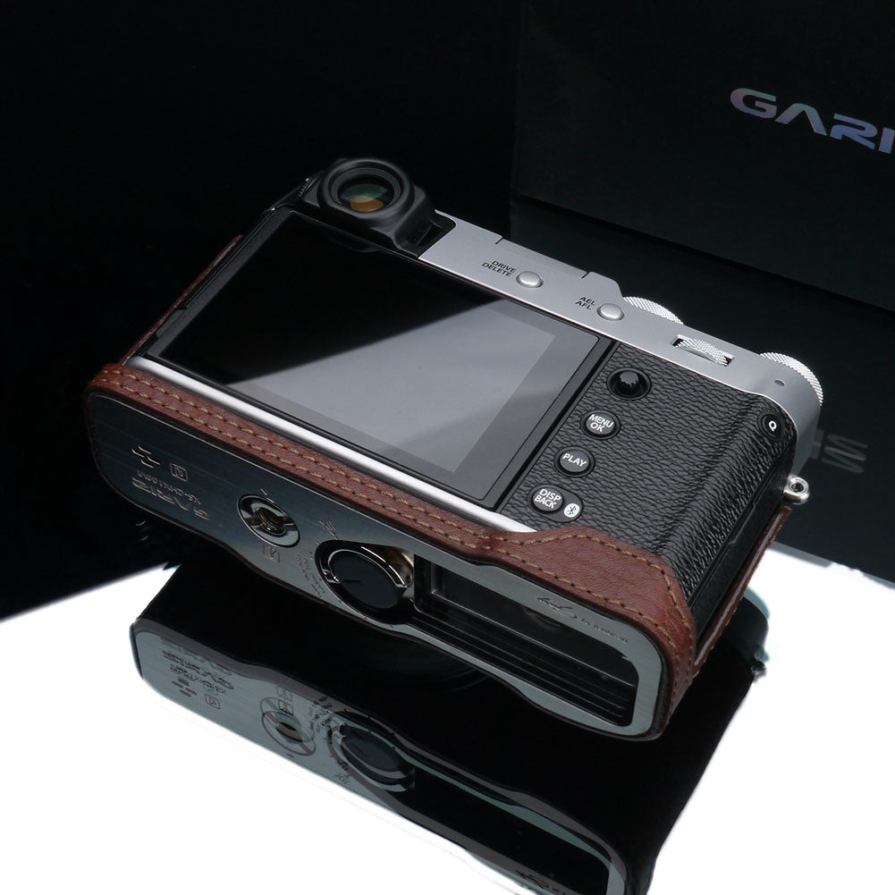 *PREORDER* Gariz HG-X100VIBR Brown Leather Camera Half Case for Fujifilm X100VI