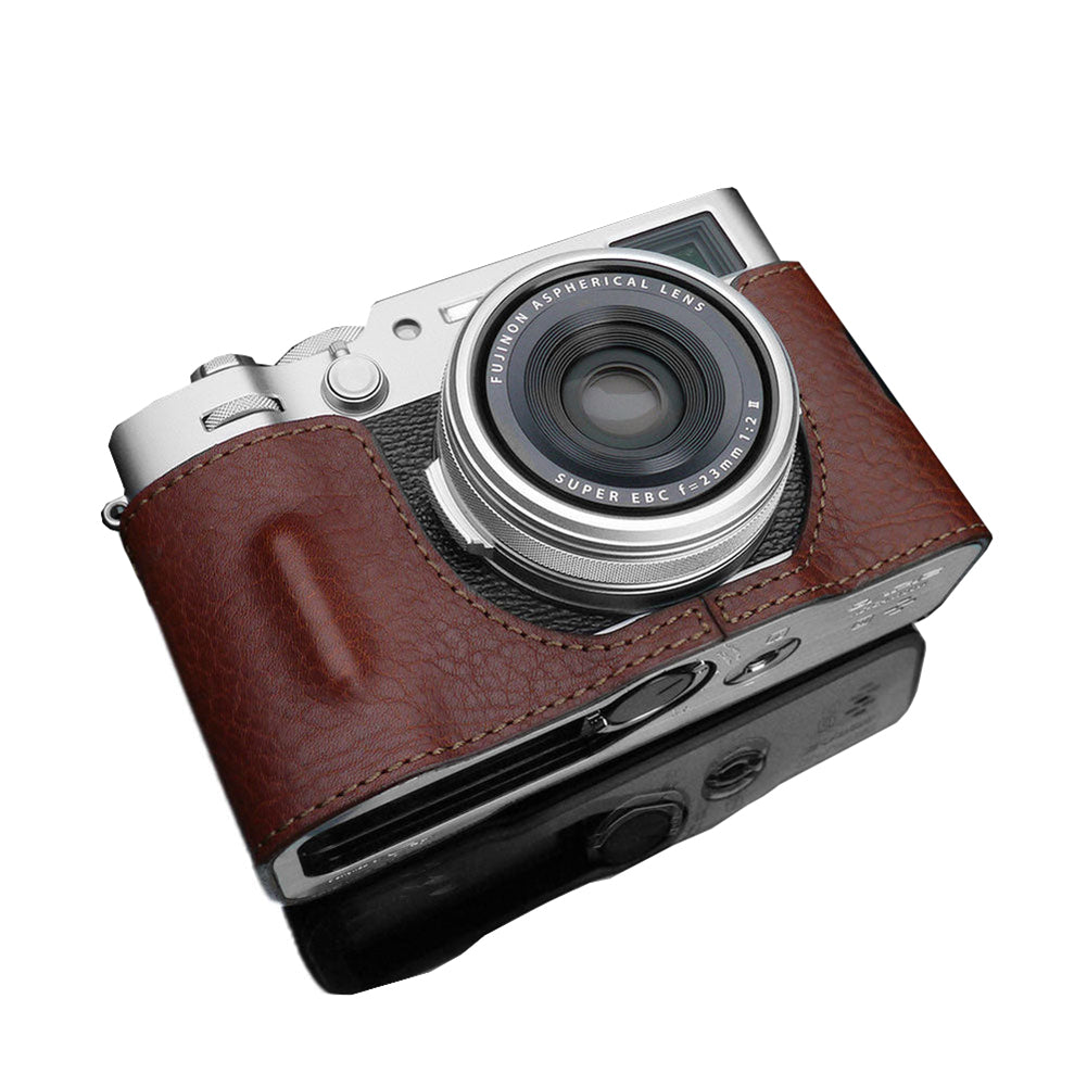 *PREORDER* Gariz HG-X100VIBR Brown Leather Camera Half Case for Fujifilm X100VI