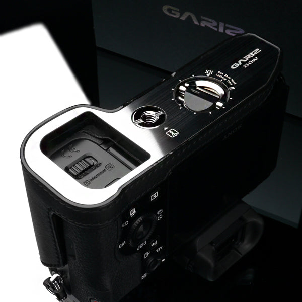 Gariz Black Leather Camera Half Case XS-CHA7BK for Sony Alpha A7 A7R A7S