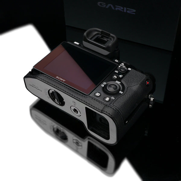 Gariz Black Leather Camera Half Case XS-CHA7BK for Sony Alpha A7 A7R A7S