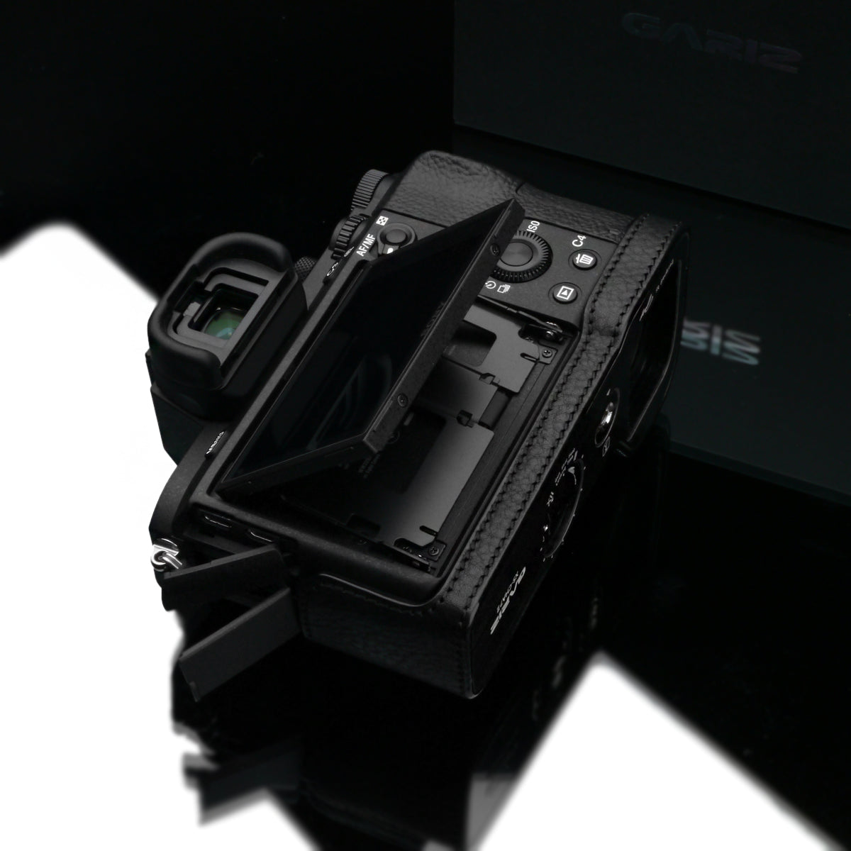 Gariz Black Leather Camera Half Case XS-CHA7IIBK for Sony Alpha A7II A7RII Mark 2