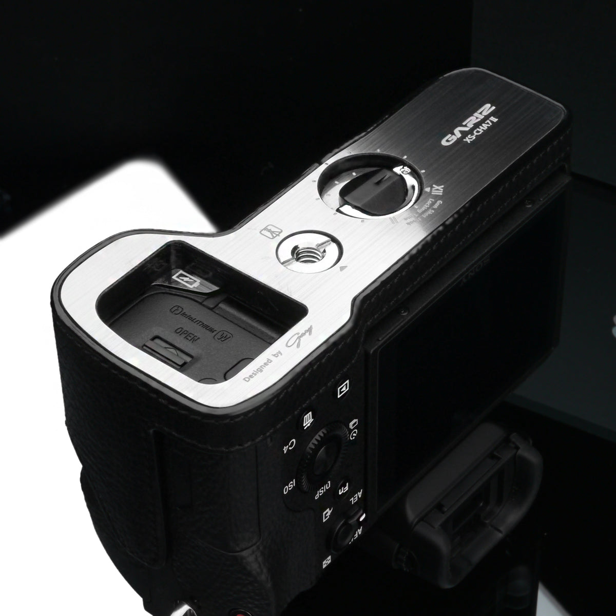 Gariz Black Leather Camera Half Case XS-CHA7IIBK for Sony Alpha A7II A7RII Mark 2