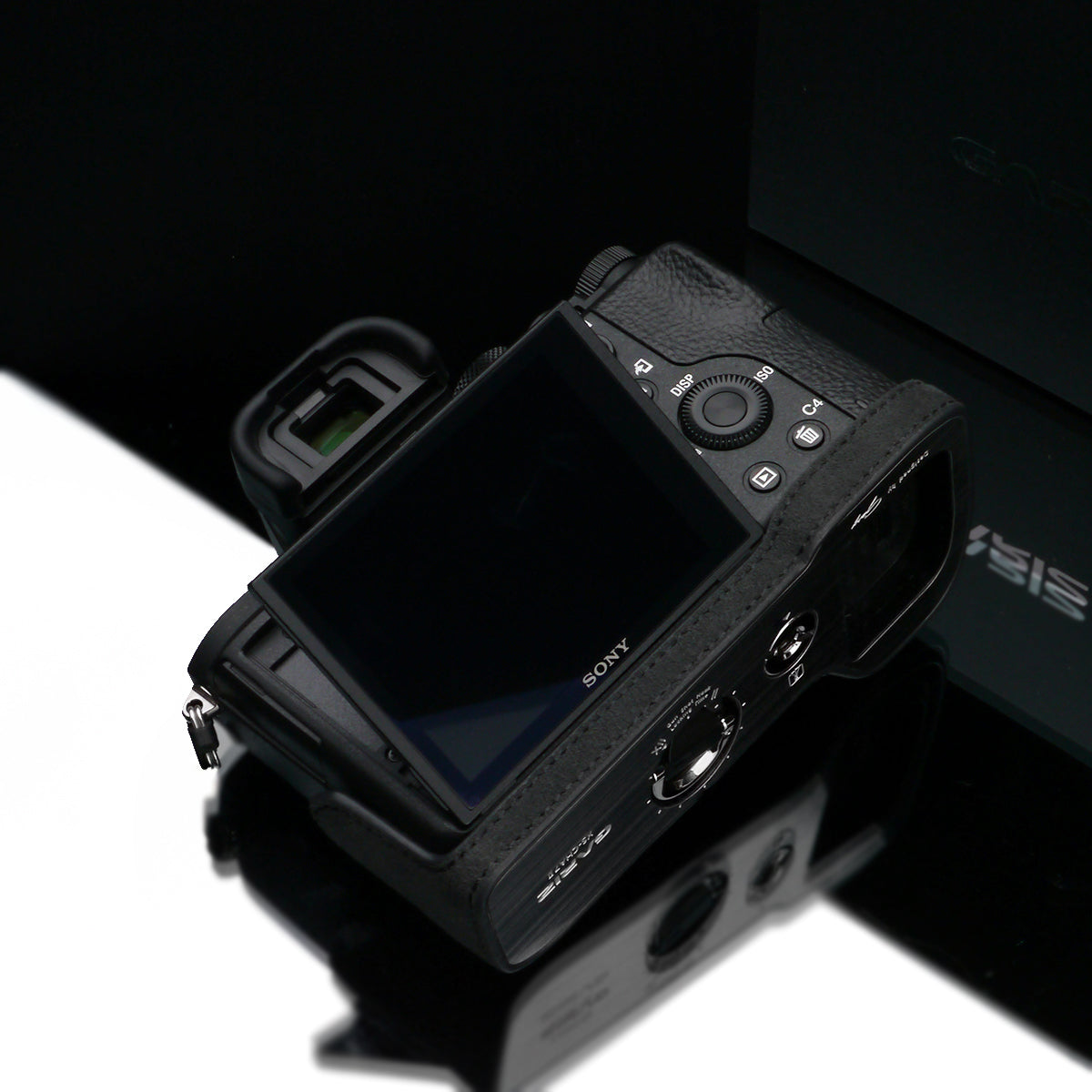 Gariz AT-A7IICG Alcantara Camera Half Case Charcoal for Sony A7II A7RII A7SII