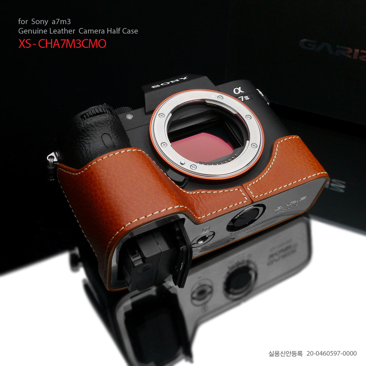 Gariz Camel Brown XS-CHA7M3CMO Genuine Leather Half Case for Sony A7RIII/Sony A7III