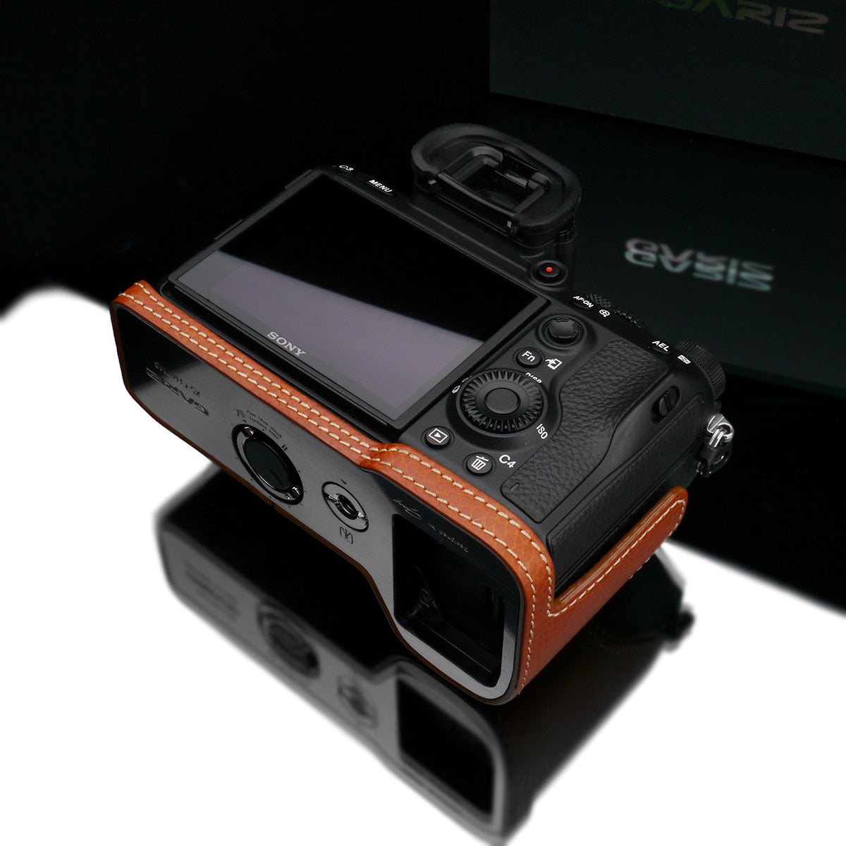 Gariz Camel Brown XS-CHA7M3CMO Genuine Leather Half Case for Sony A7RIII/Sony A7III
