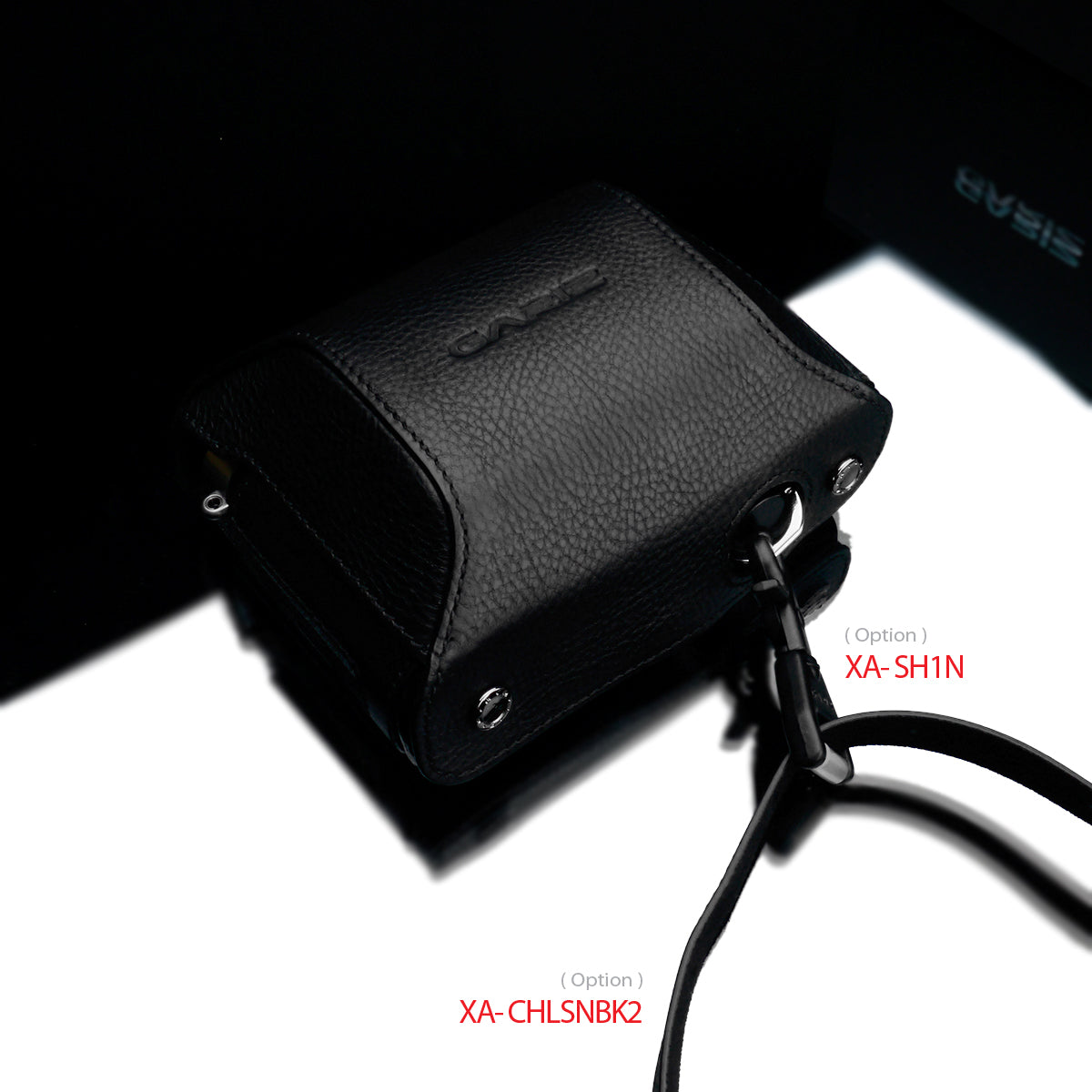 GARIZ HG-CCX100FBK Genuine Leather Add-On Cover Case for Fuji X100F Black