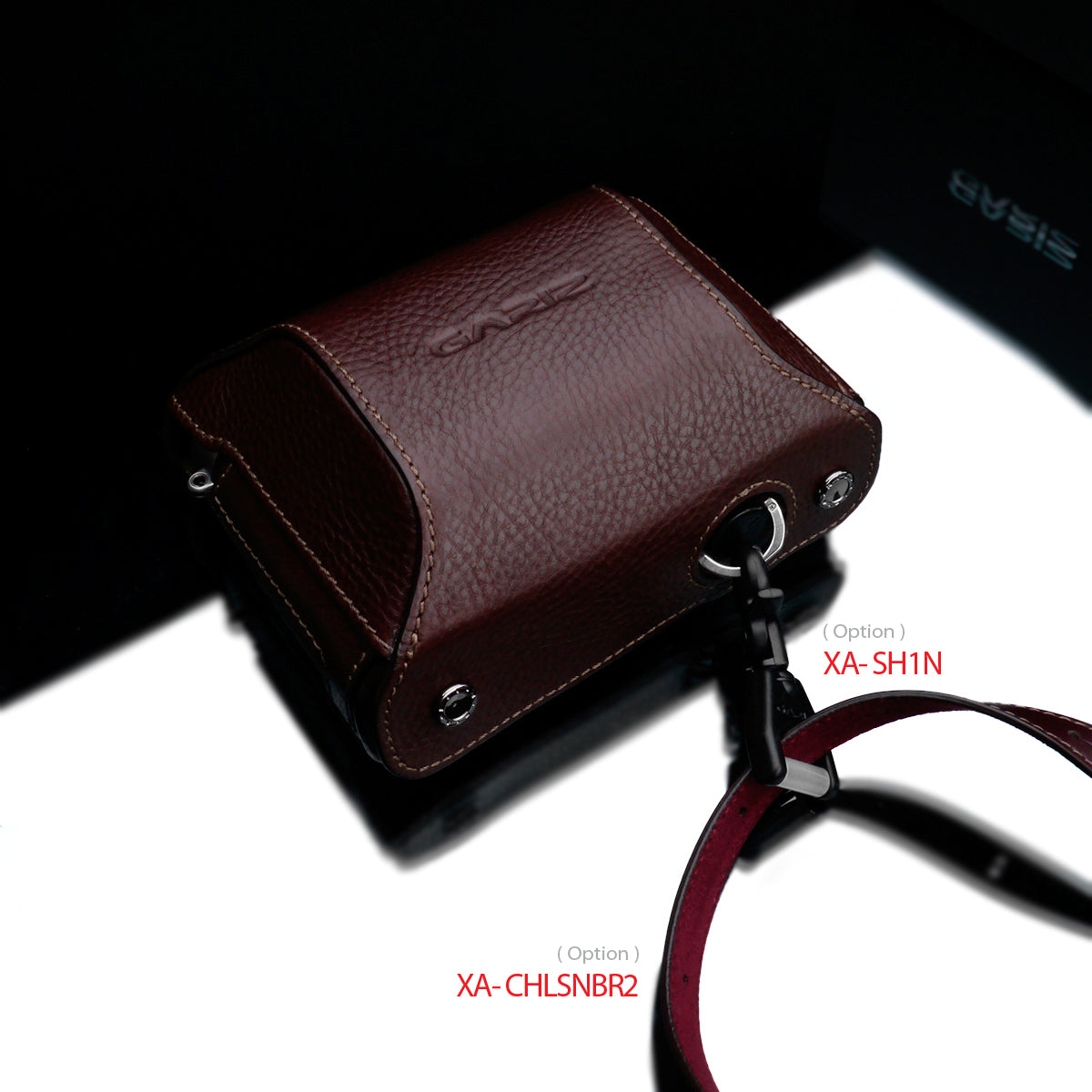 Gariz HG-CCX100FBR Genuine Leather Add-On Cover Case for Fuji X100F Brown