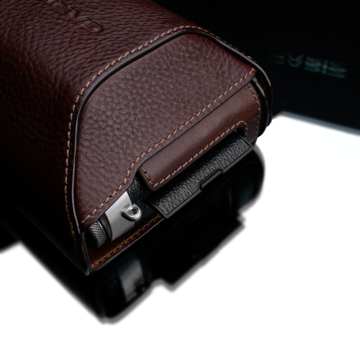 Gariz HG-CCX100FBR Genuine Leather Add-On Cover Case for Fuji X100F Brown