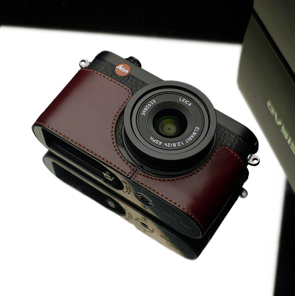 Gariz XS-CHX1MB Brown Leather Half Case for Leica X1 X2