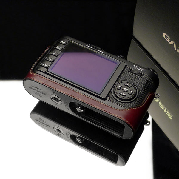 Gariz XS-CHX1MB Brown Leather Half Case for Leica X1 X2