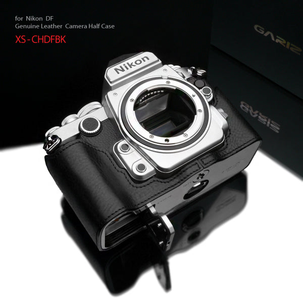 Gariz XS-CHDFBK Black Leather Camera Half Case for Nikon DF