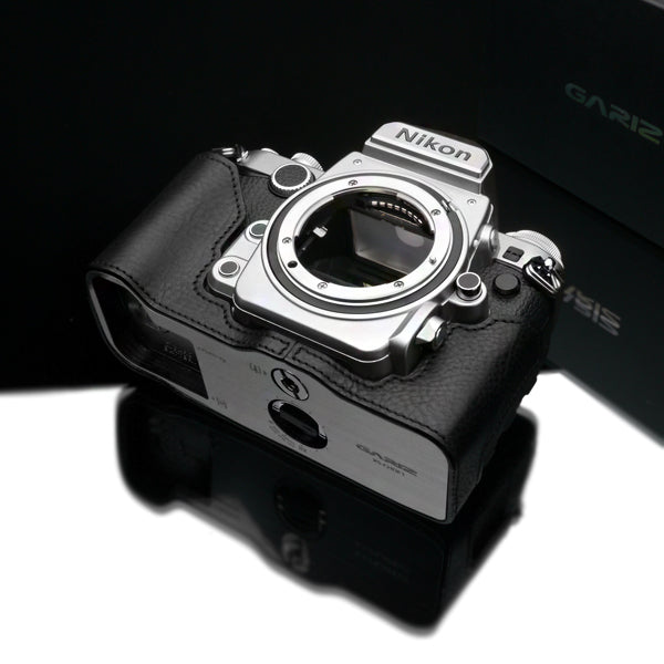 Gariz XS-CHDFBK Black Leather Camera Half Case for Nikon DF