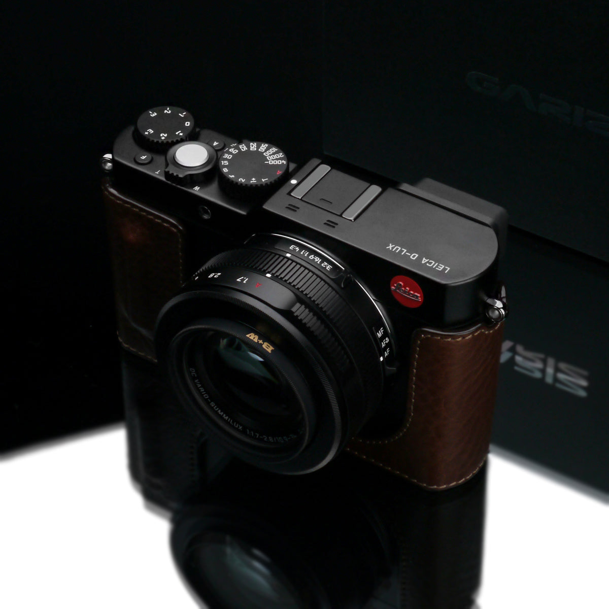 Gariz Leica D-LUX Brown Leather Camera Half Case HG-DLUXBR