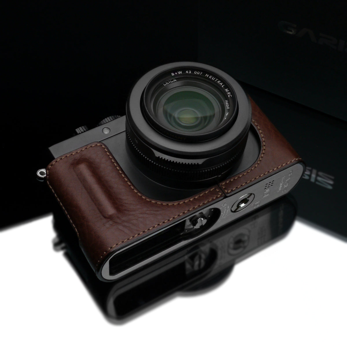 Gariz Leica D-LUX Brown Leather Camera Half Case HG-DLUXBR