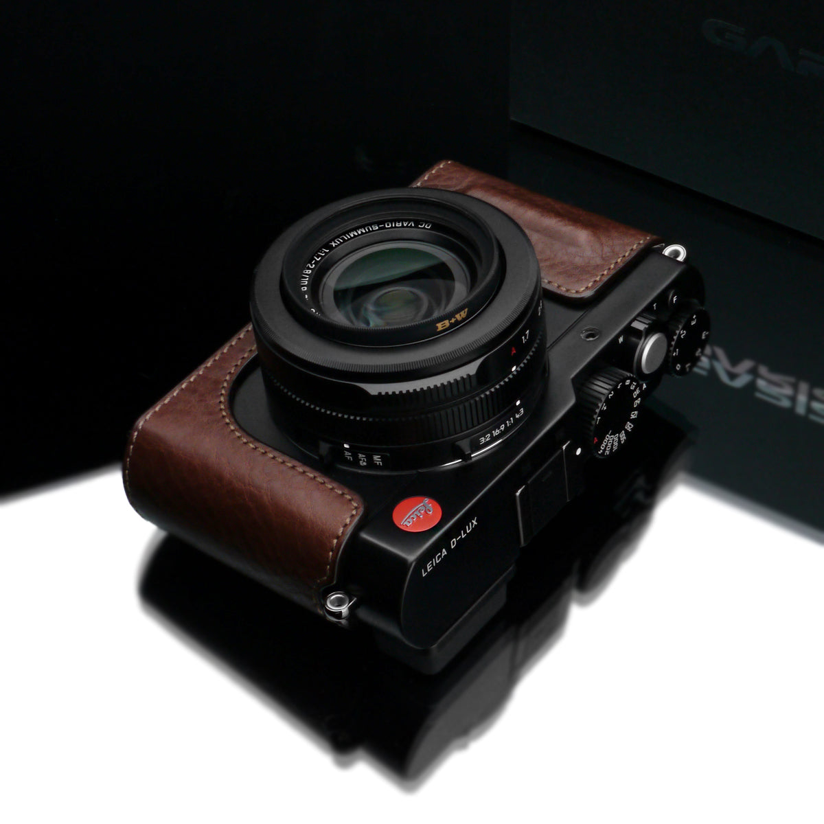 Gariz Leica D-LUX Brown Leather Camera Half Case HG-DLUXBR