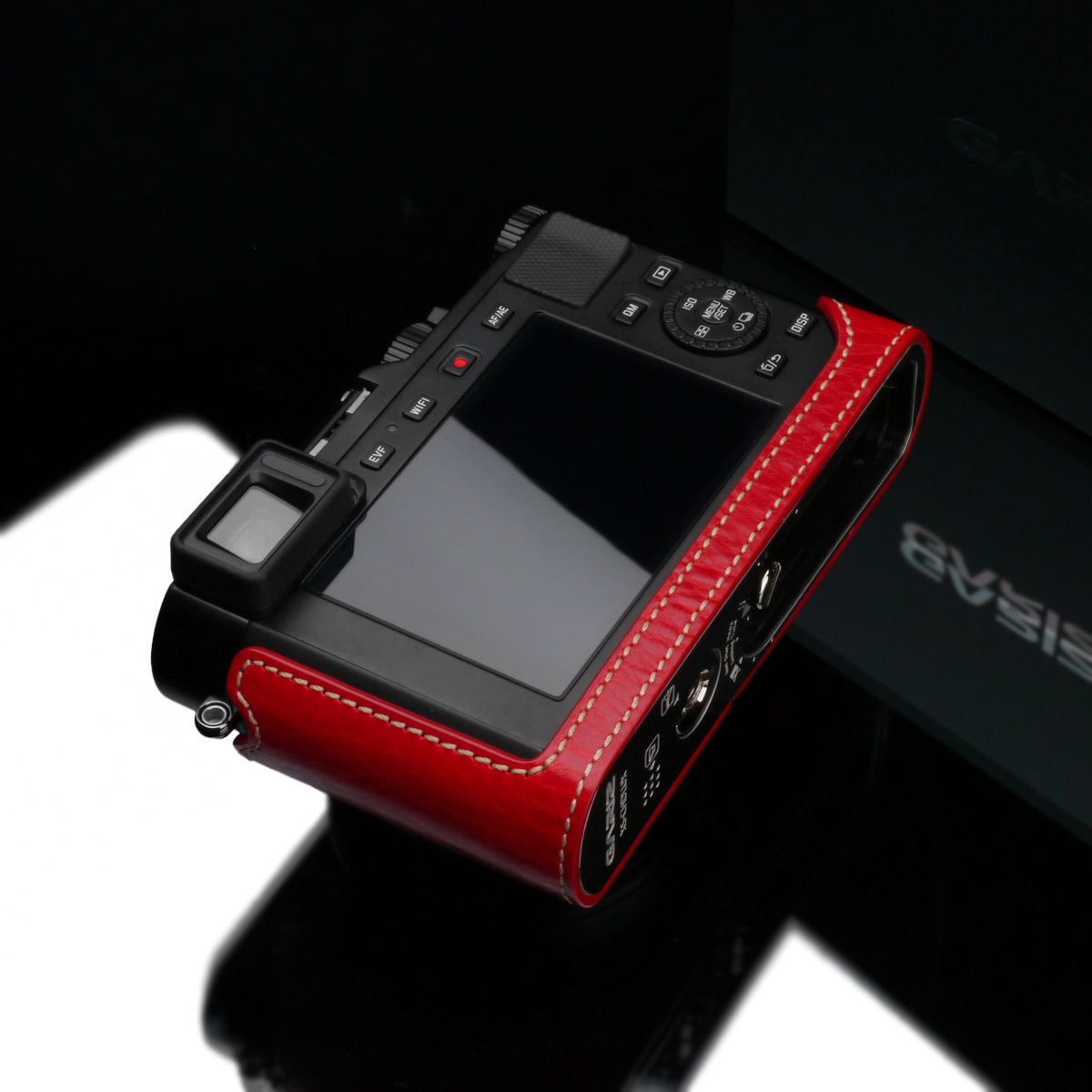 Gariz Leica D-LUX Red Leather Camera Half Case HG-DLUXR