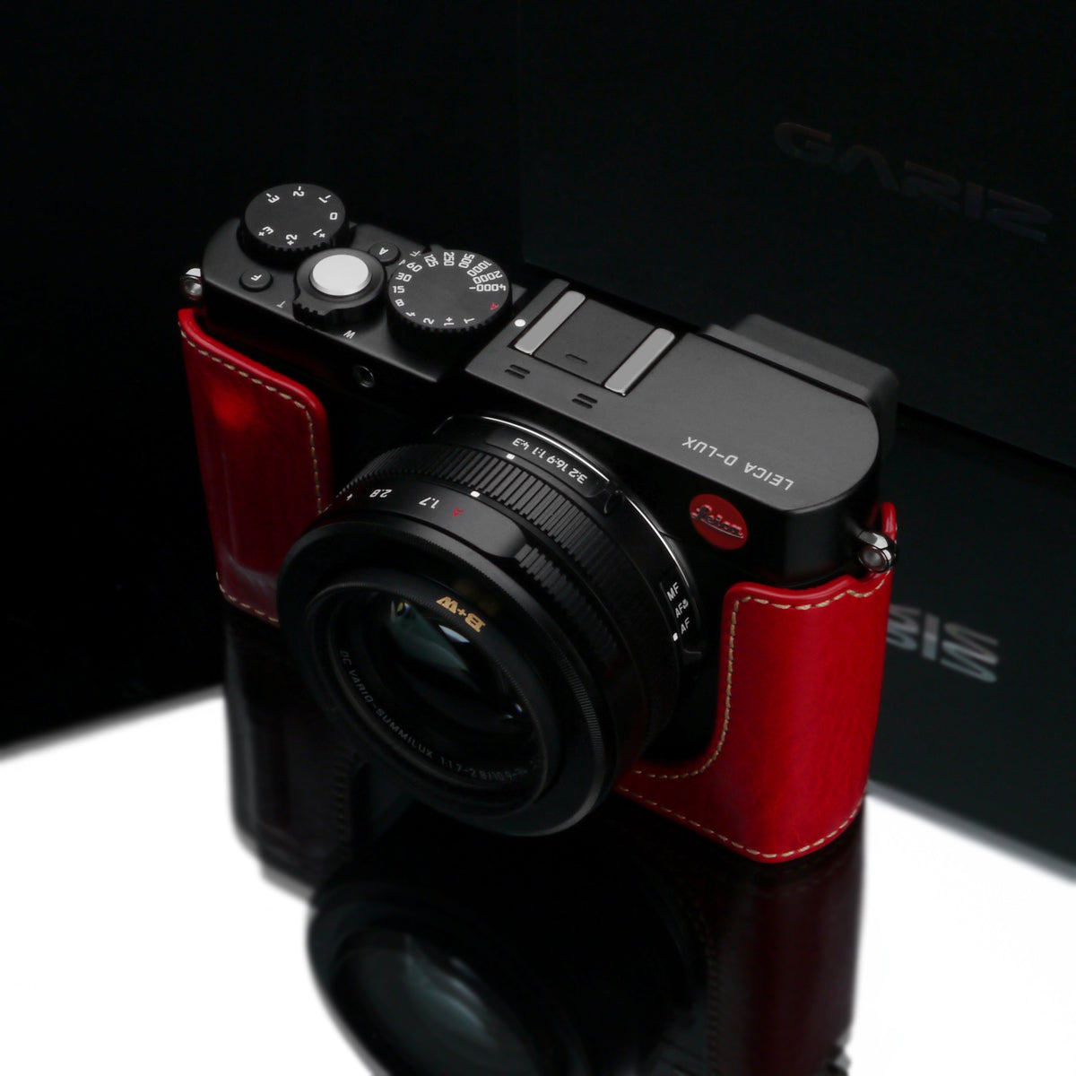 Gariz Leica D-LUX Red Leather Camera Half Case HG-DLUXR