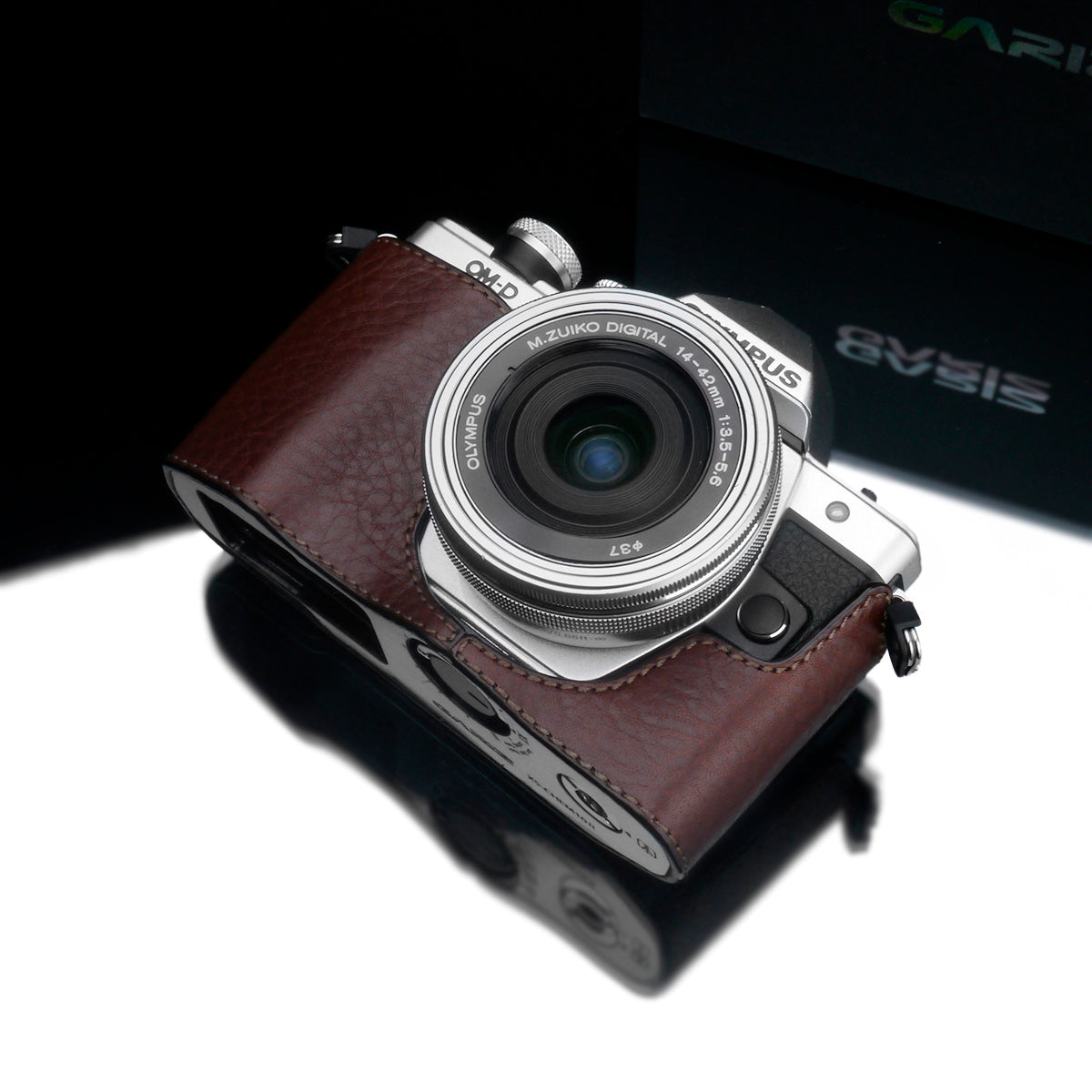 Gariz XS-CHEM10IIBR Camera Half Case Brown for for Olympus E-M10II Mark II