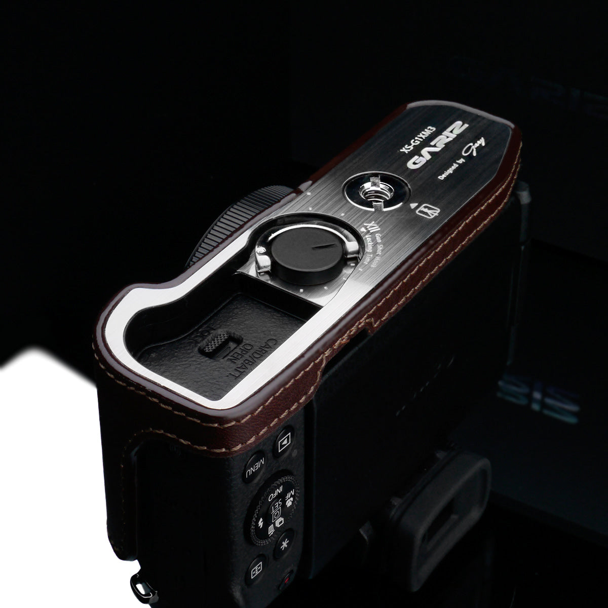 Gariz XS-G1XM3BR Brown Leather Half Case for Canon G1X Mark III