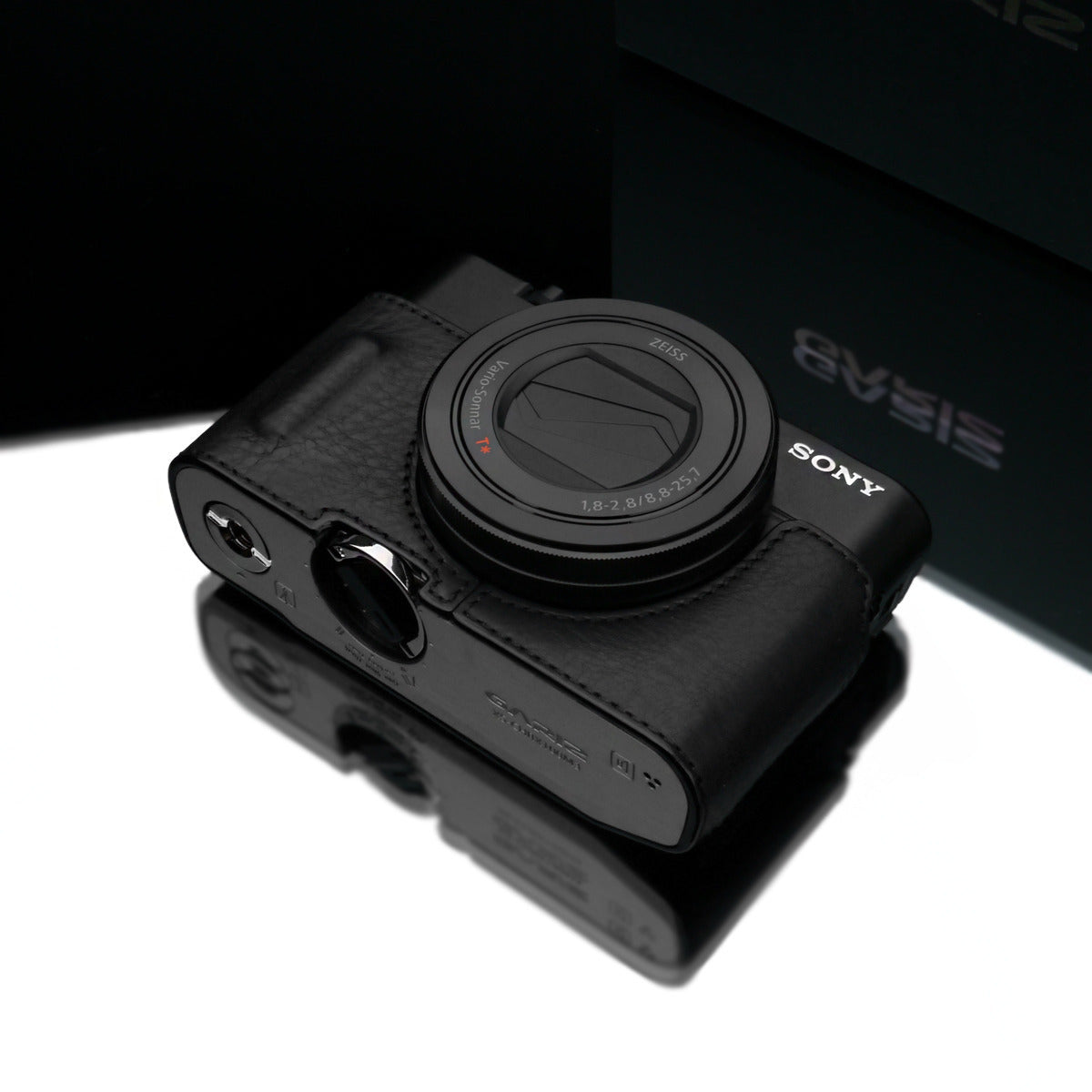 Gariz Sony RX100 MK3 / MK4 Black Leather Camera Half Case HG-RX100M3BK