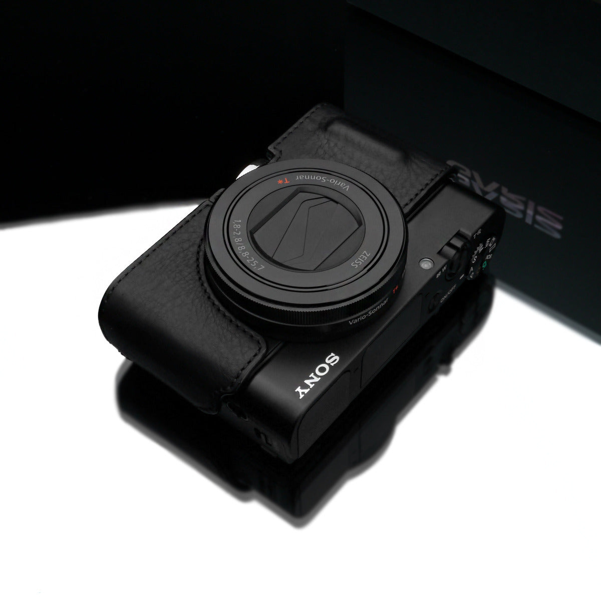 Gariz Sony RX100 MK3 / MK4 Black Leather Camera Half Case HG-RX100M3BK