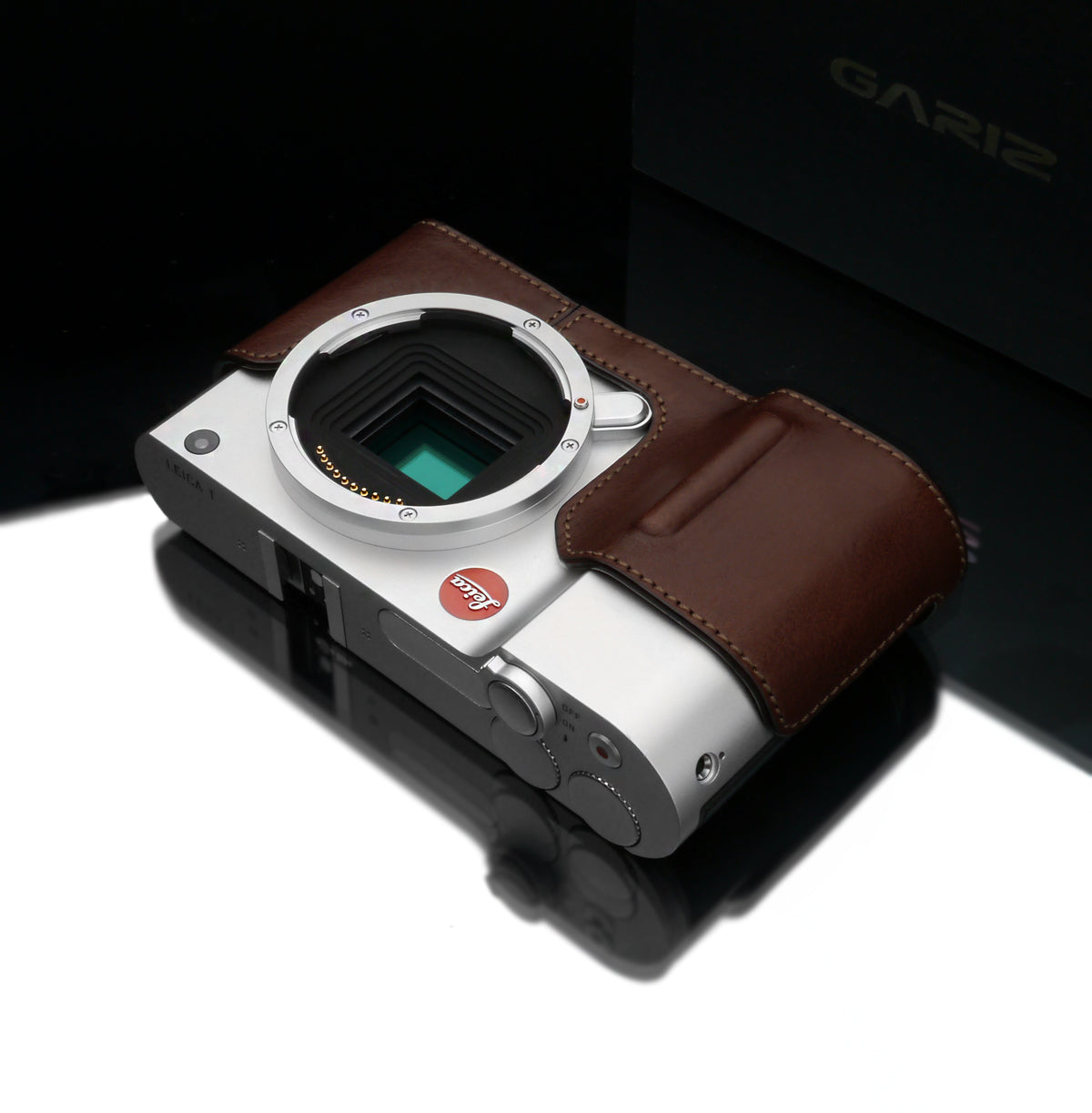Gariz Black Label BL-LCTBR Half Case Brown for Leica T