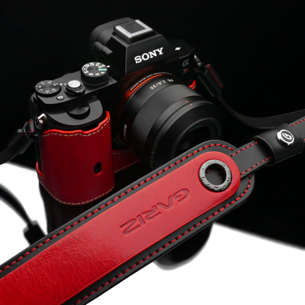 Gariz Red Genuine Leather Adjust Strap XS-CHLSNRB2