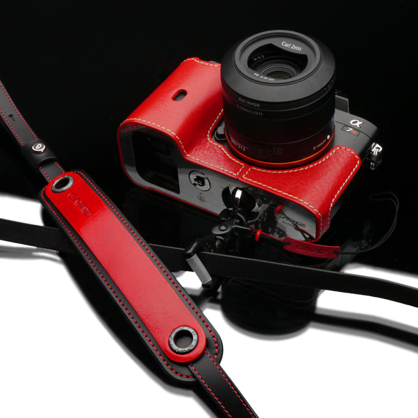 Gariz Red Genuine Leather Adjust Strap XS-CHLSNRB2