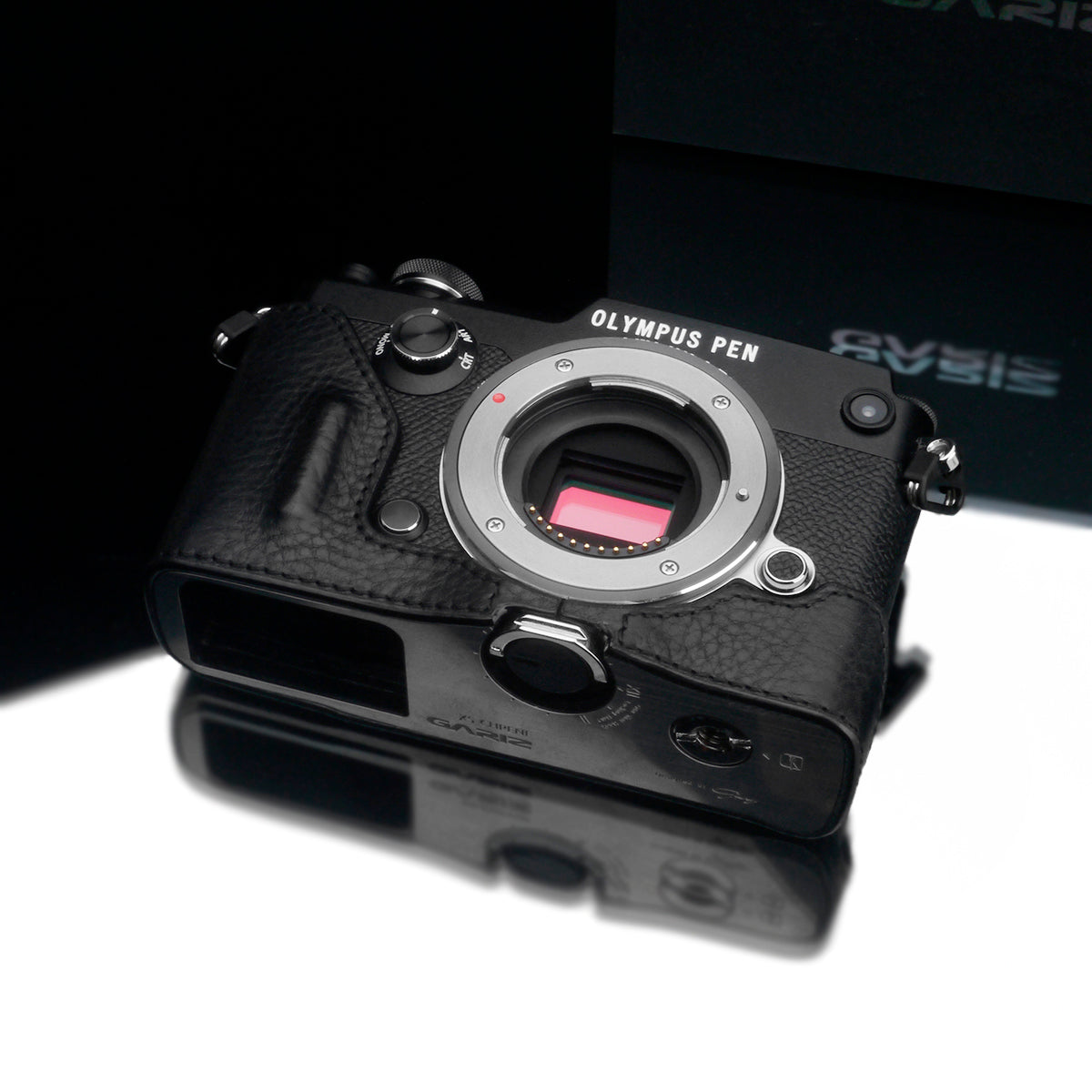 Gariz HG-PENFBK Camera Half Case Black for Olympus PEN-F