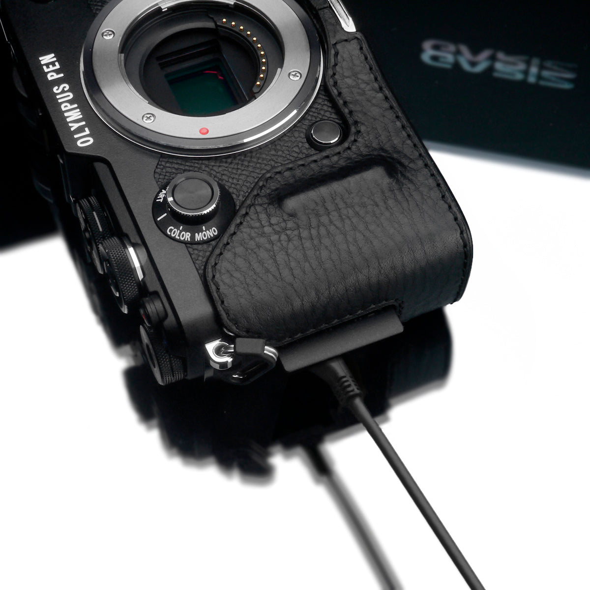 Gariz HG-PENFBK Camera Half Case Black for Olympus PEN-F