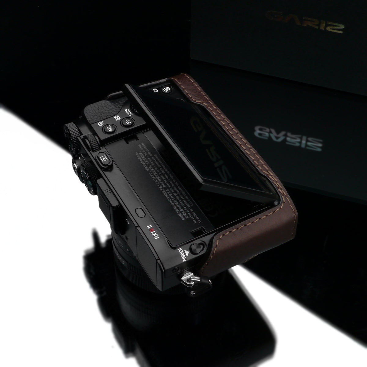 Gariz Brown Leather Camera Half Case HG-RX1R2BR for Sony DSC-RX1 RII R2