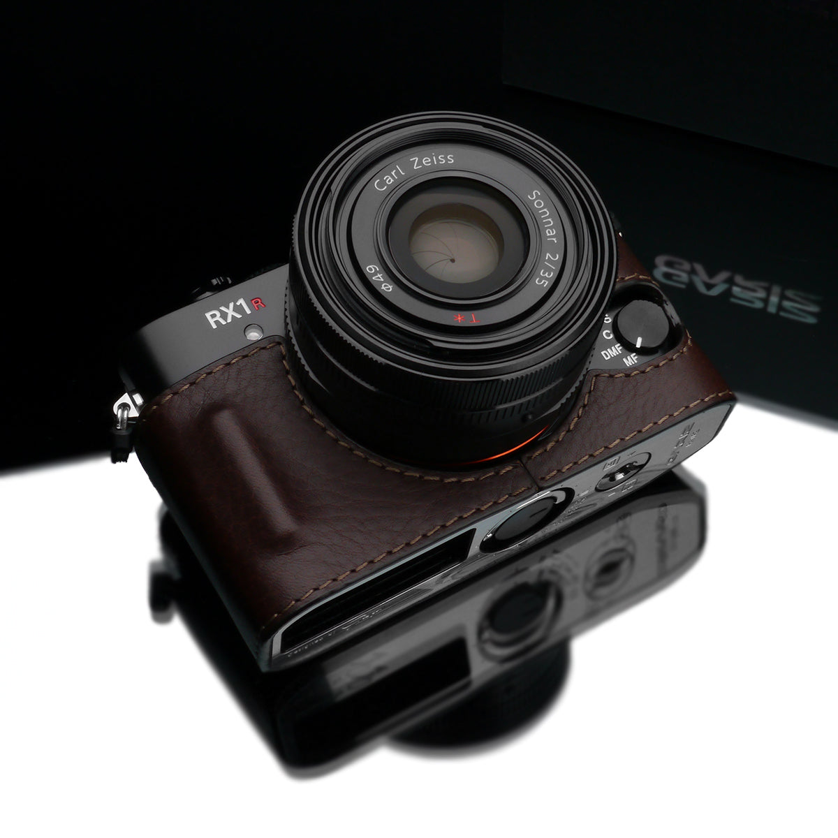 Gariz Brown Leather Camera Half Case HG-RX1R2BR for Sony DSC-RX1 RII R2