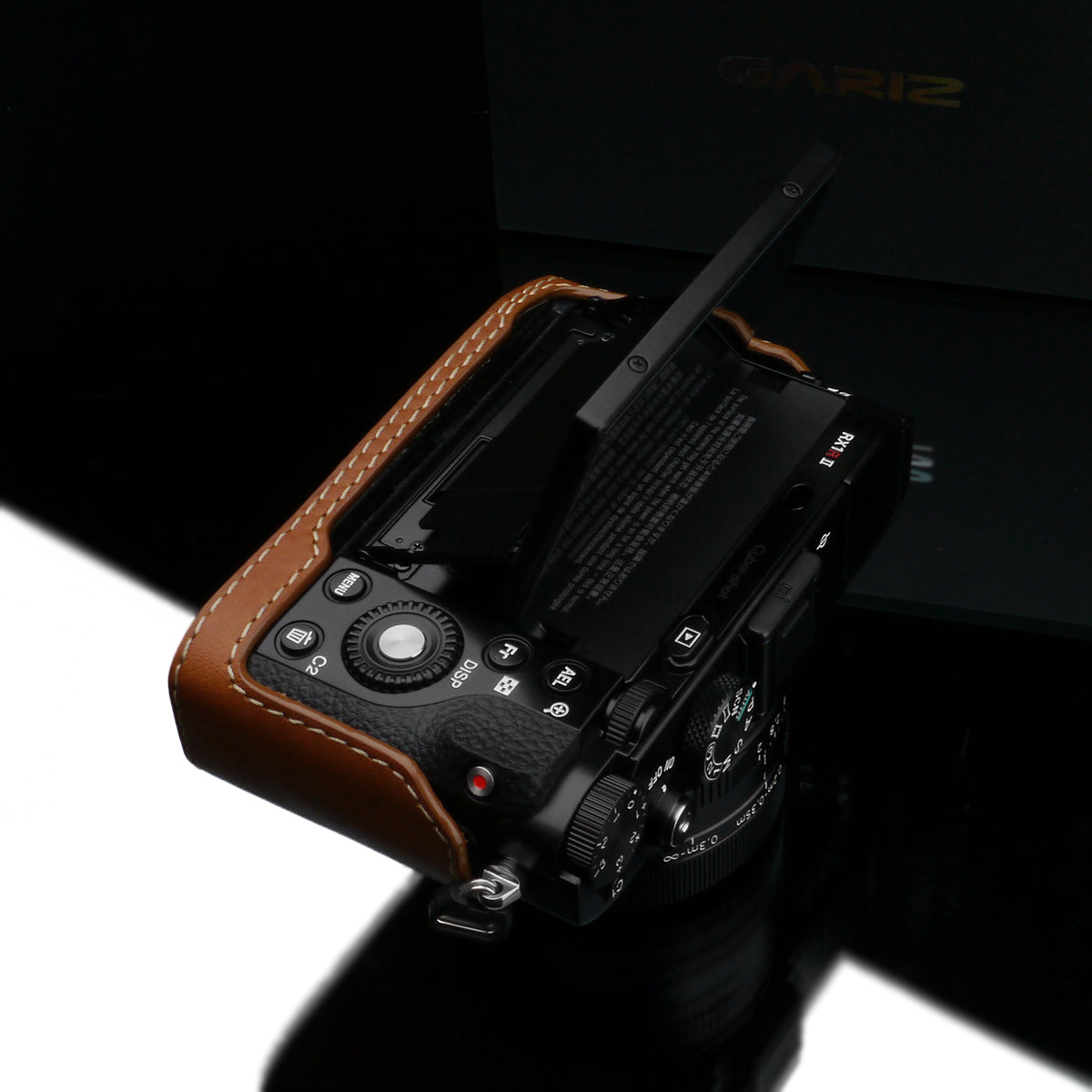 Gariz Camel Leather Camera Half Case HG-RX1R2CM for Sony RX1RII