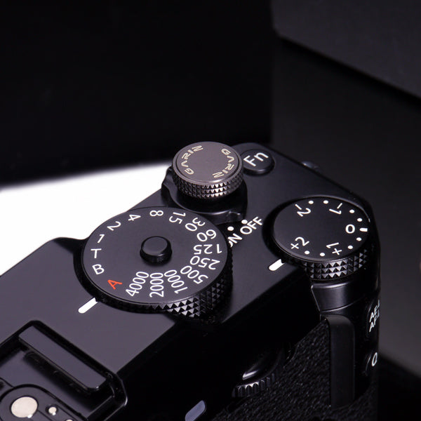 Gariz Screw Type Soft Button in Gunmetal XA-SB4 (Red Thread)