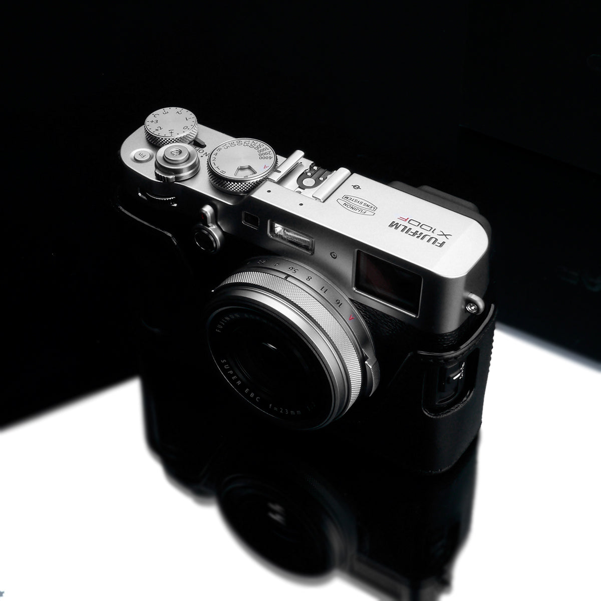 Gariz HG-X100FBK Black Leather Camera Half Case for Fujifilm Fuji X100F