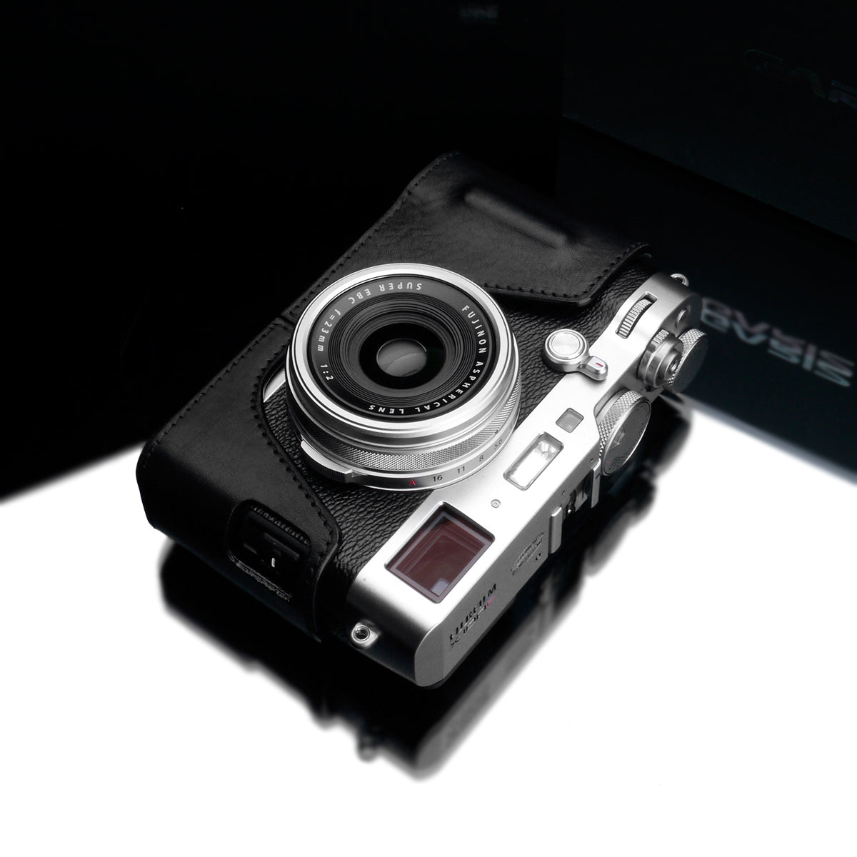 Gariz HG-X100FBK Black Leather Camera Half Case for Fujifilm Fuji X100F