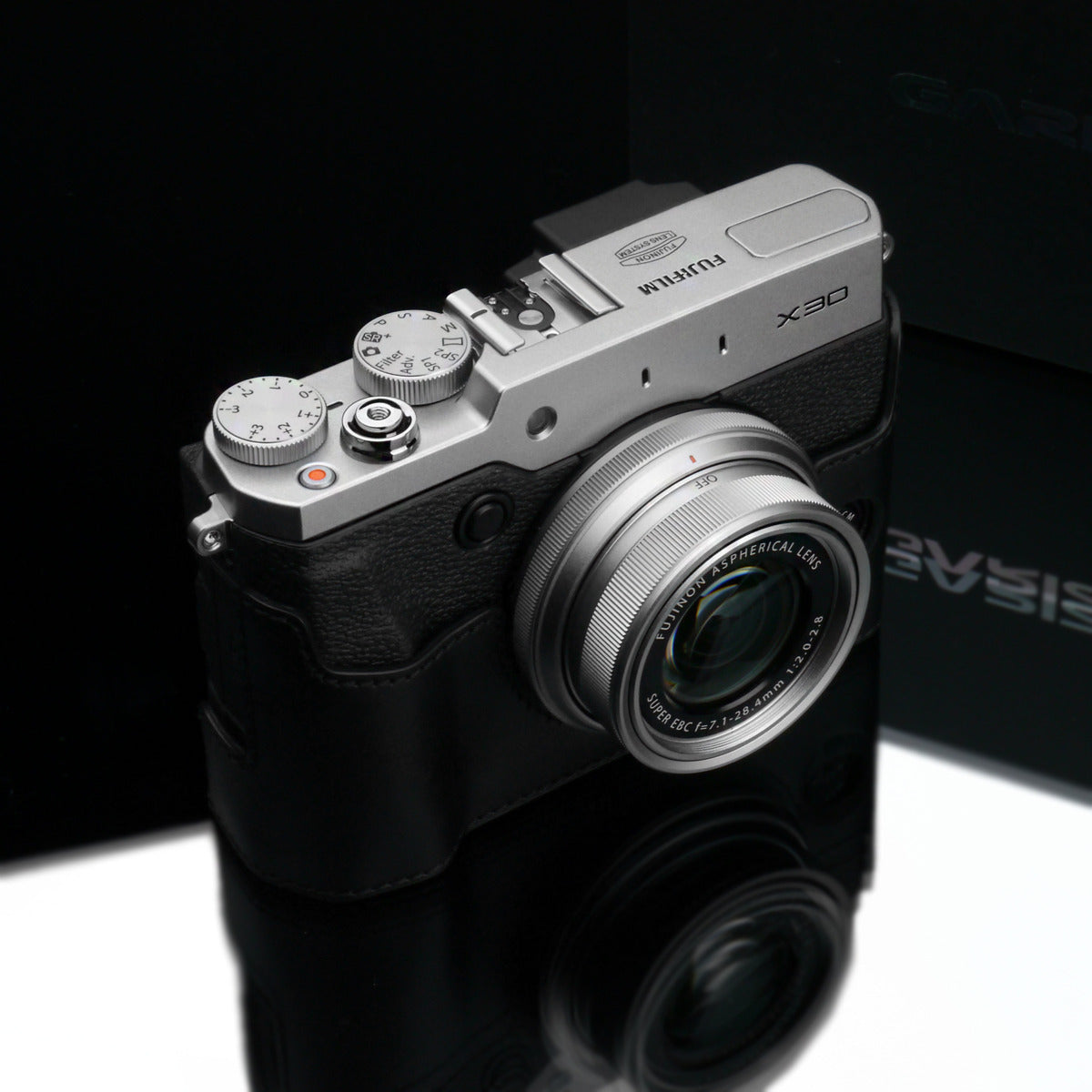 Gariz Black Leather Camera Half Case XS-CHX30BK for Fujifilm X30 Fuji X30