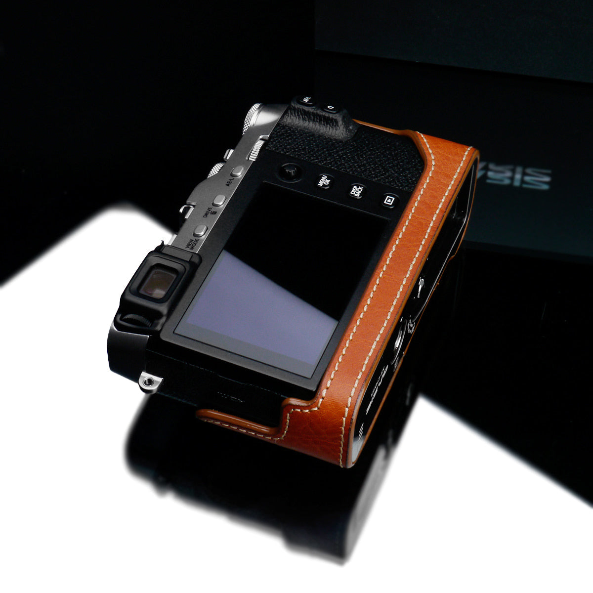 Gariz Camel Leather Camera Half Case XS-CHXE3CM for Fuji Fujifilm X-E3