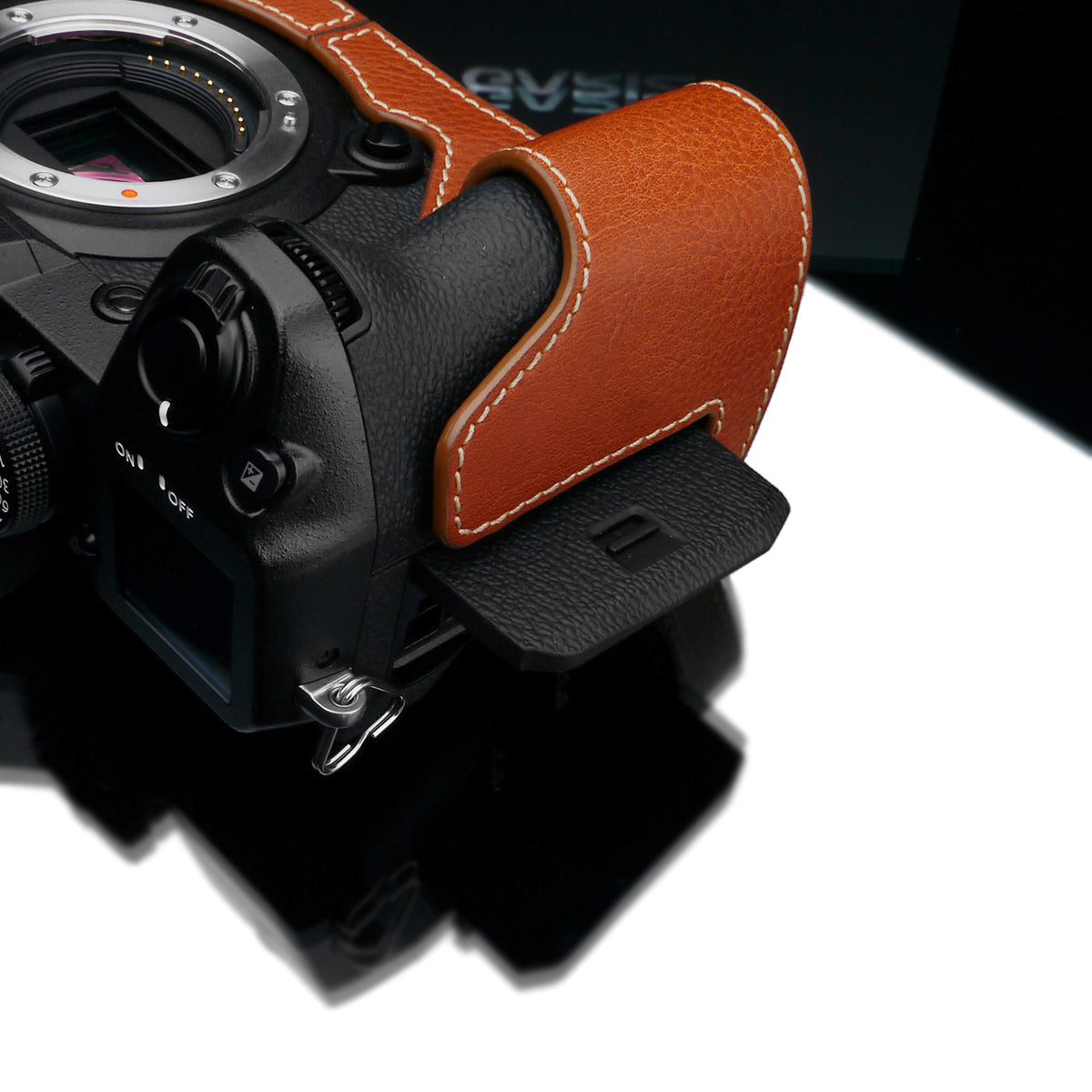 Gariz XS-CHXH1CM Leather Camera Half Case Camel for Fujifilm X-H1