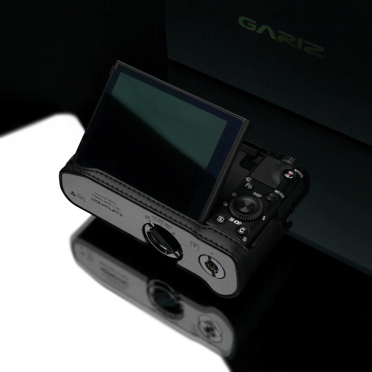 Gariz Sony RX100 MK3 / MK4 Black Leather Camera Half Case XS-CHRX100M3BK (Grip Version)