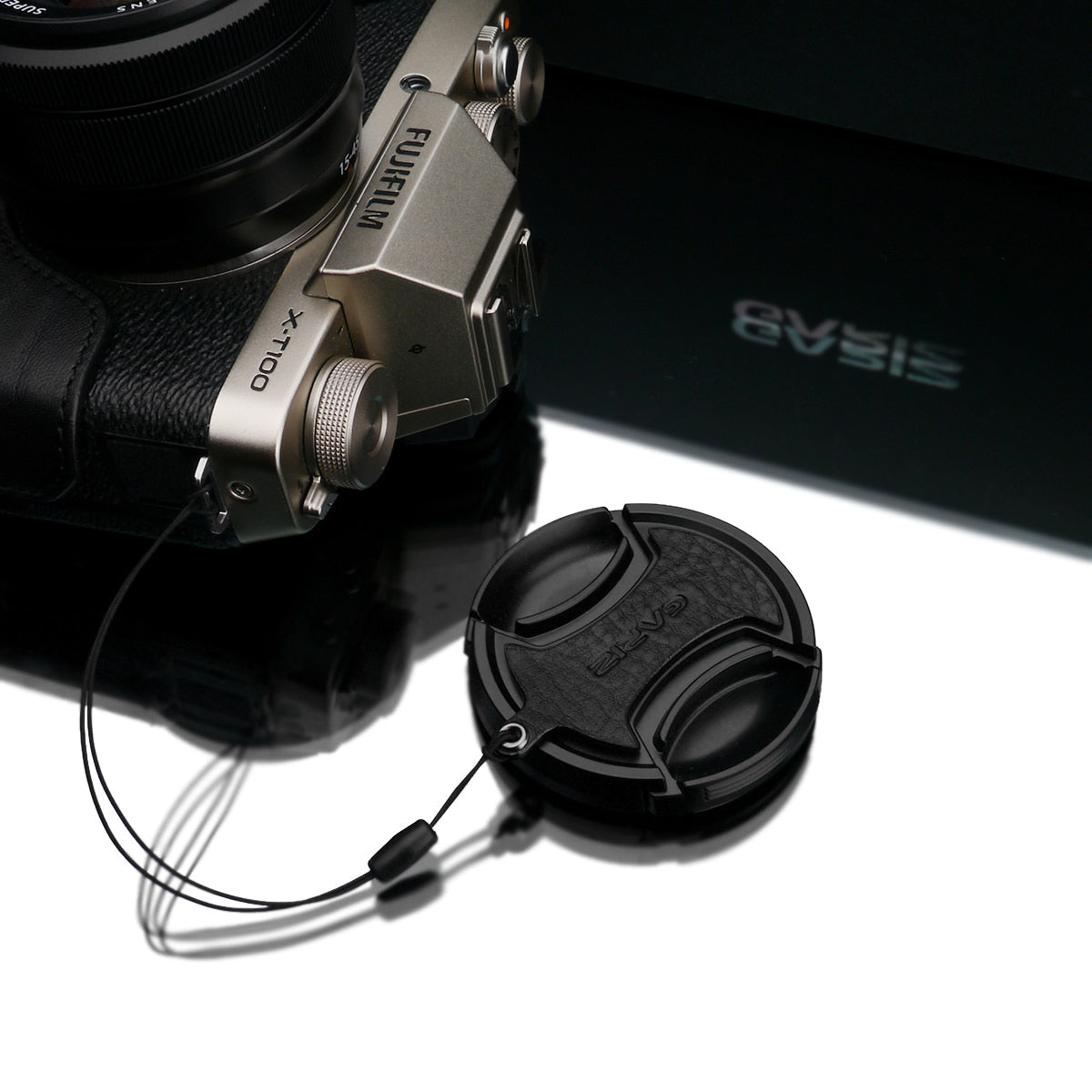 XS-CHXT100BK Leather Black Camera Half Case w/ Capfix for Fujifilm X-T100