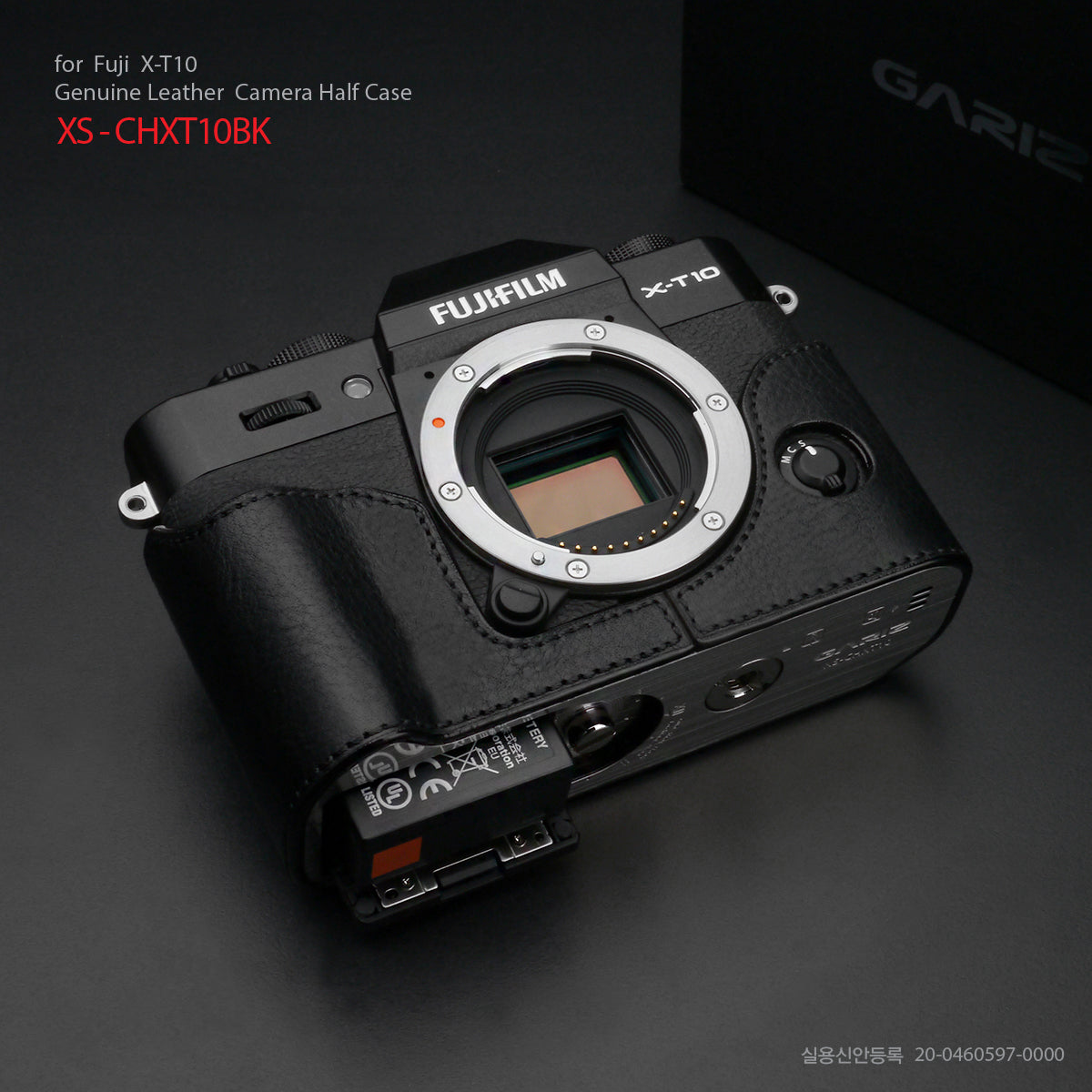 Gariz Black Leather Camera Half Case XS-CHXT10BK for Fuji Fujifilm X-T10 XT10 X-T20 XT20