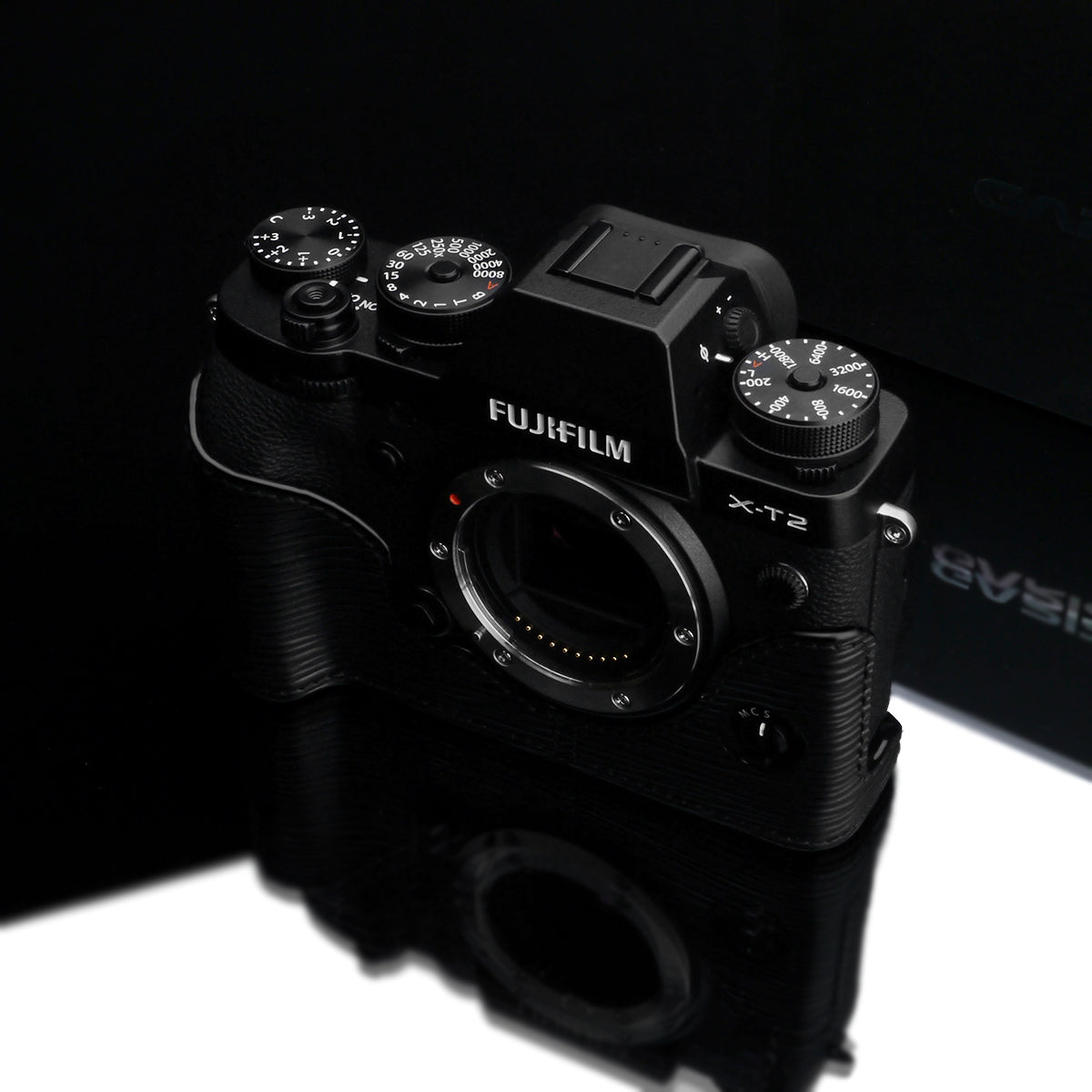 Gariz BL-XT2ABK Leather Camera Half Case Black for Fujifilm Fuji X-T2 / X-T3
