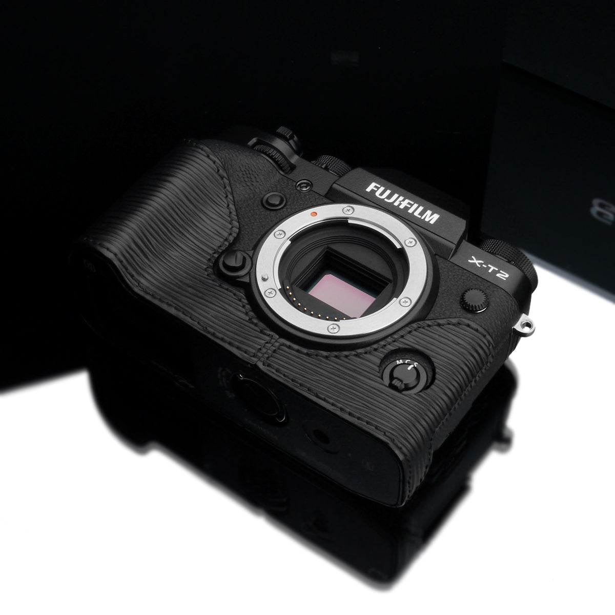 Gariz BL-XT2ABK Leather Camera Half Case Black for Fujifilm Fuji X-T2 / X-T3