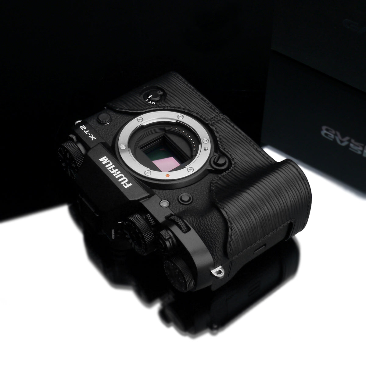 Gariz BL-XT2ABK Leather Camera Half Case Black for Fujifilm Fuji X-T2 / X-T3