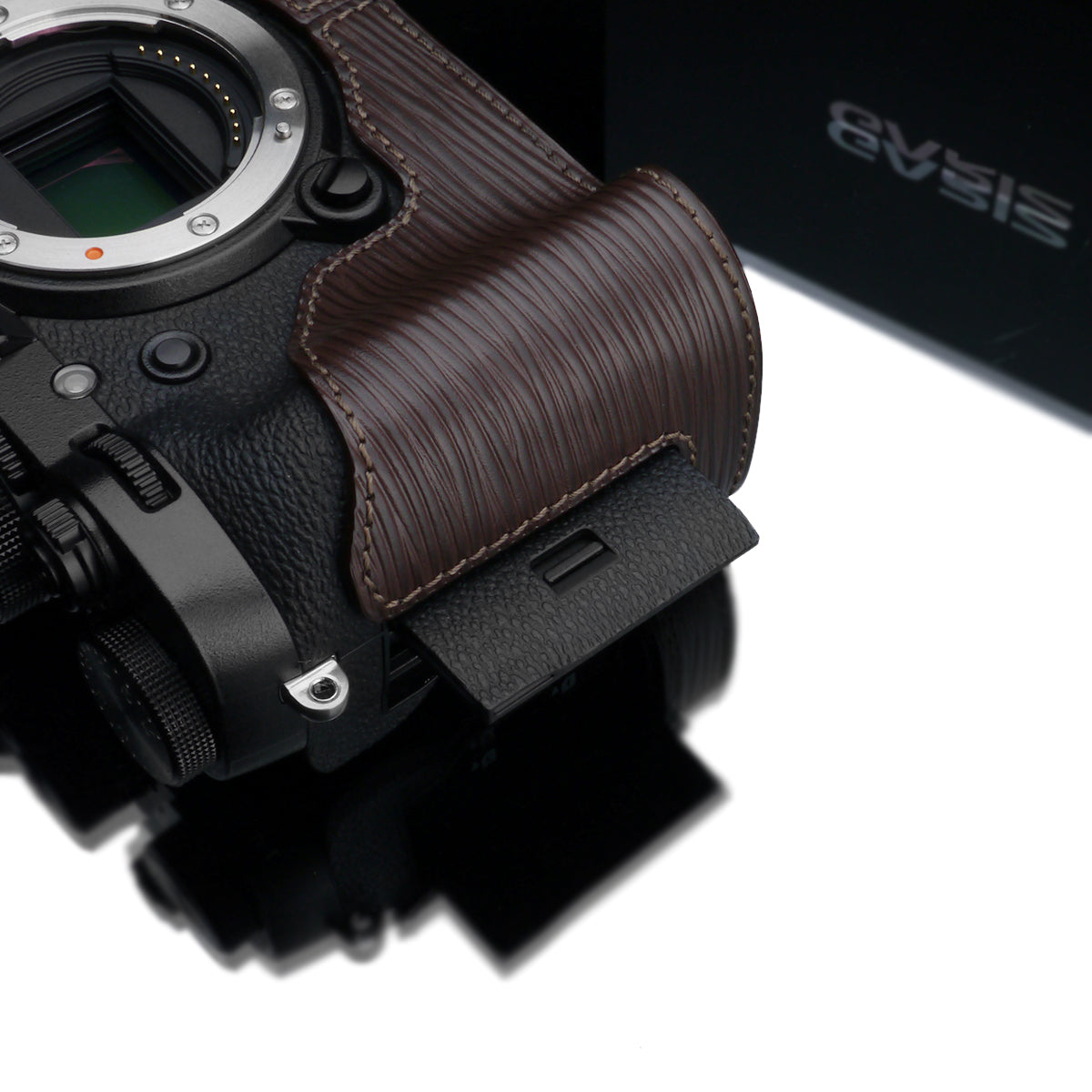 Gariz BL-XT2ABR Leather Camera Half Case Brown for Fujifilm Fuji X-T2 / X-T3