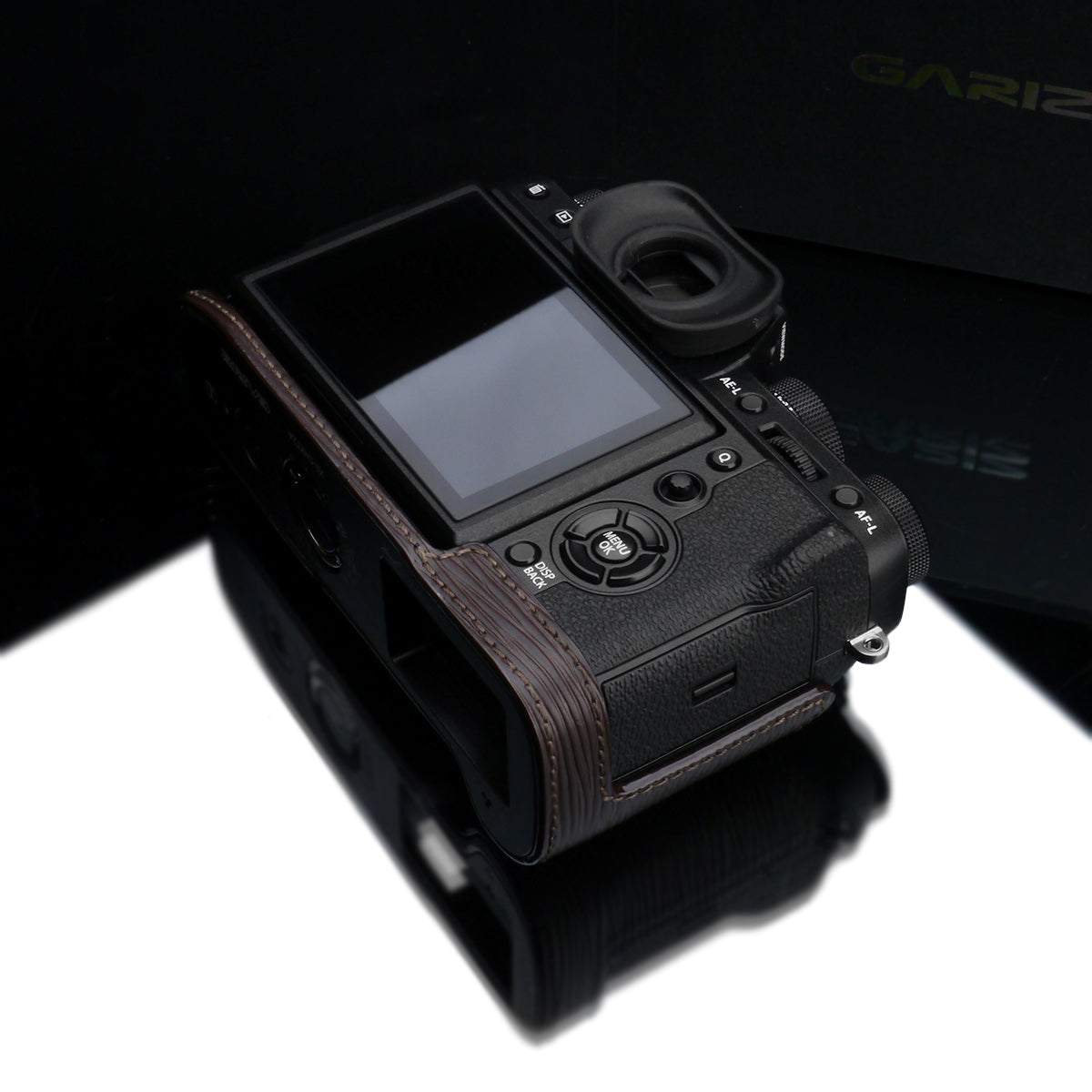 Gariz BL-XT2ABR Leather Camera Half Case Brown for Fujifilm Fuji X-T2 / X-T3