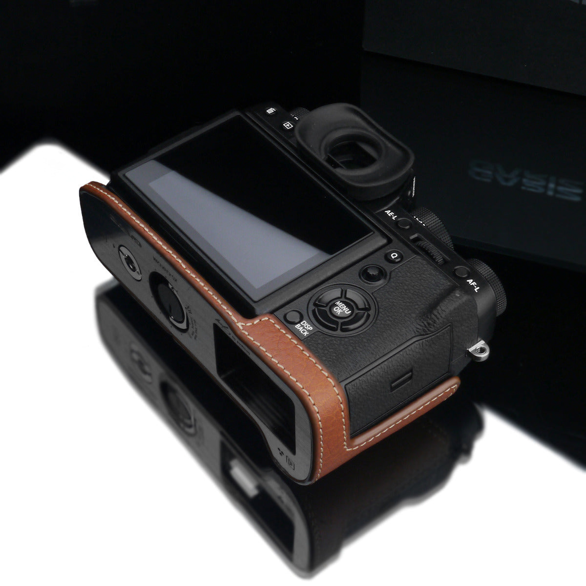 Gariz XS-CHXT2CM Camel Genuine Leather Half Case for Fujifilm Fuji X-T2 / X-T3