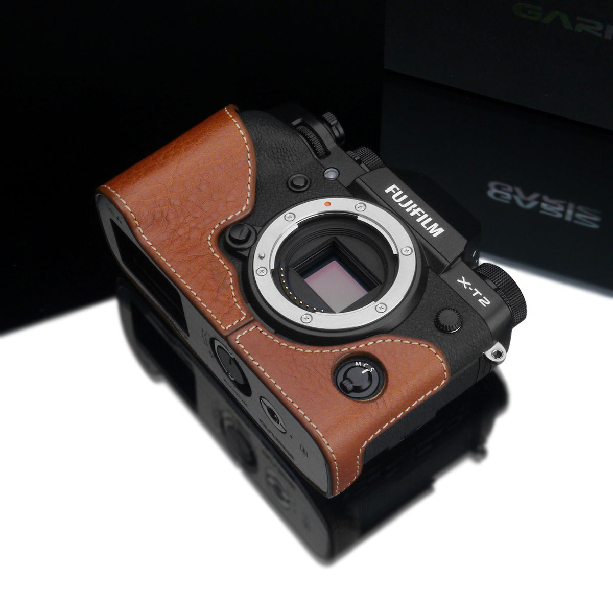 Gariz XS-CHXT2CM Camel Genuine Leather Half Case for Fujifilm Fuji X-T2 / X-T3